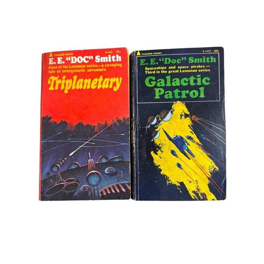 Vintage Lot of 14 E.E. Doc Smith Paperbacks from Lensman & Skylark Series SciFi